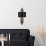 Opviq Lámpara de pared negra 620 - A